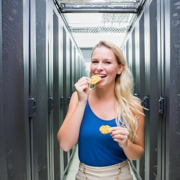 Serverroom met cookies